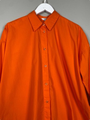 MbyM str. S/M <br/> orange skjorte