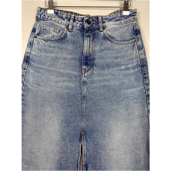 Co'Couture str. S <br/> lang denimnederdel - Image 2
