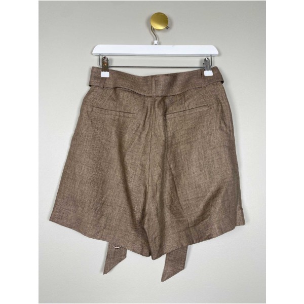 Copenhagen Muse str. S <br/> brune shorts med bindebånd - Image 3