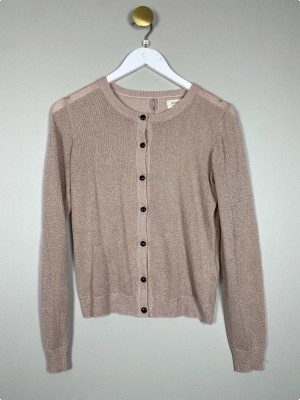 Nümph str. S <br/> beige glimmer cardigan