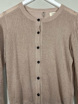 Nümph str. S <br/> beige glimmer cardigan