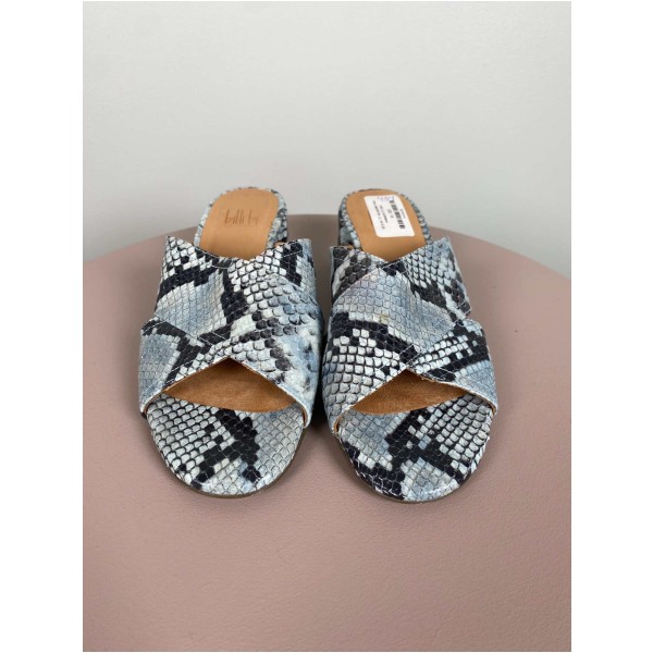Billi Bi str. 37 <br/> sandal med slangeprint - Image 2