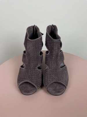Sofie Schnoor str. 37 <br/> højhælet brun sandal