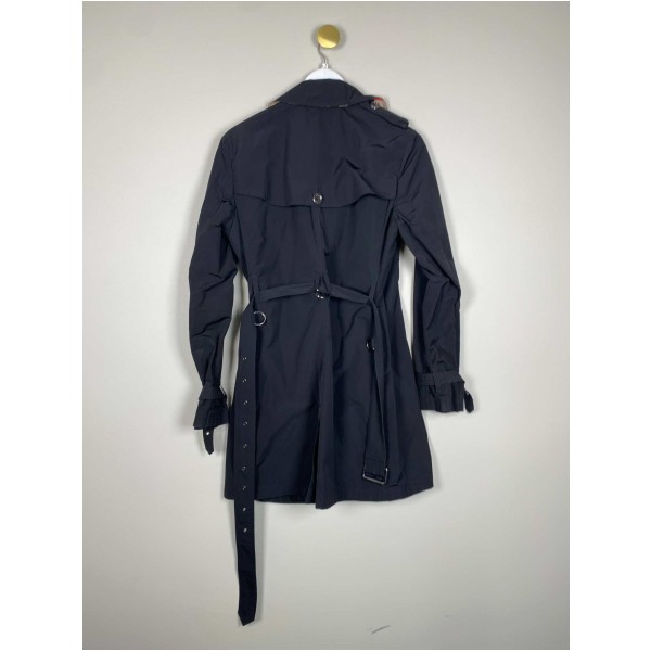 Burberry brit coated sort trenchcoat str. M - Billede 3