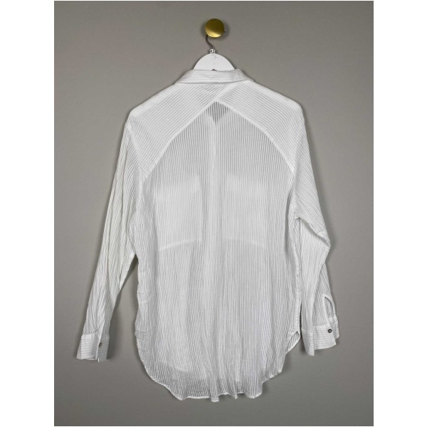 Massimo Dutti str. 40 <br/> lang hvid skjorte - Image 3