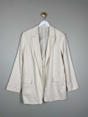 Stradavarius str. 40 <br/> råhvid blazer