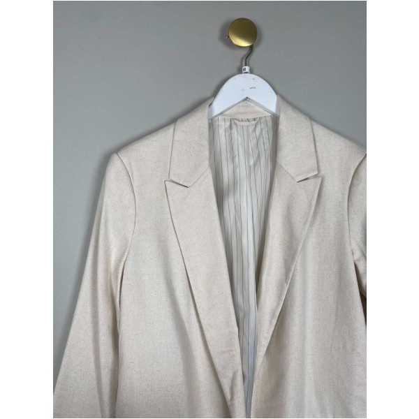 Stradavarius str. 40 <br/> råhvid blazer - Image 2