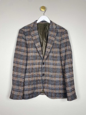 2Blind2C str. 50 <br/> gråmønstret blazer