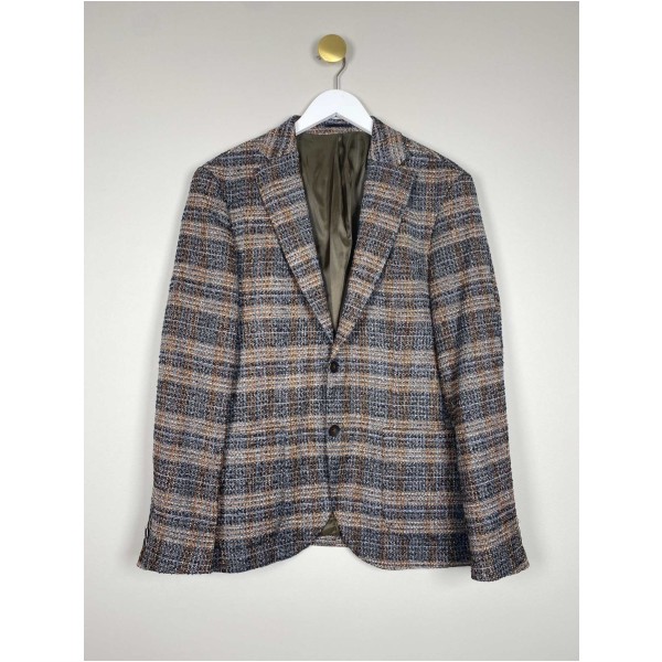 2Blind2C str. 50 <br/> gråmønstret blazer