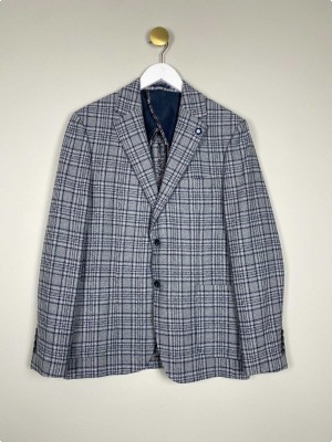 2Blind2C str. 50 <br/> gråternet blazer
