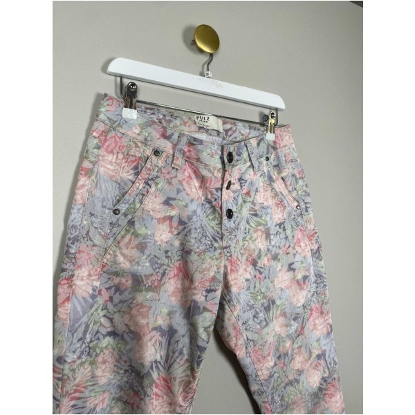 Pulz Jeans str. 36 <br/> blomstret bukser - Image 4