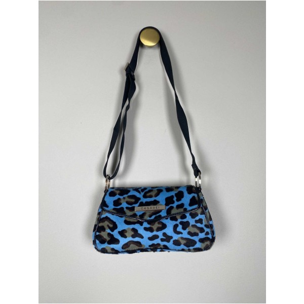 Casadei <br/> skuldertaske med leopardmønster