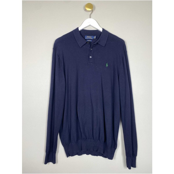 Ralph lauren navy strik med krave