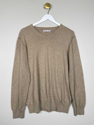 Bison strik i beige
