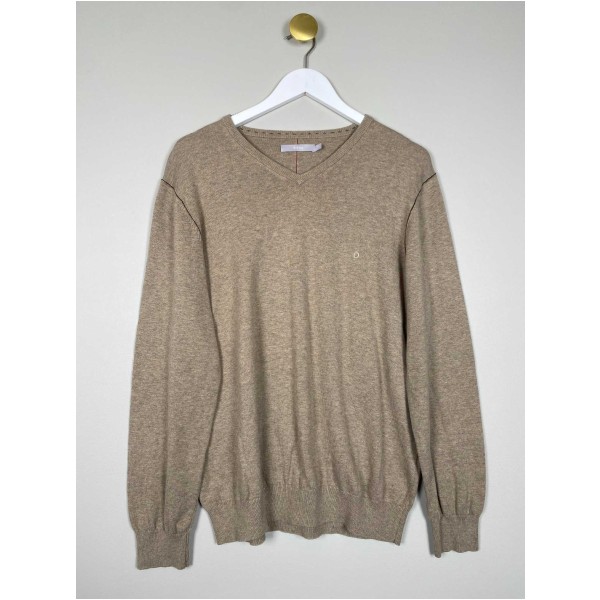 Bison strik i beige
