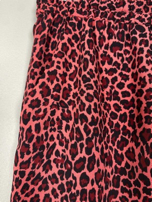 Maison scotch pink shorts med leopard print str. S