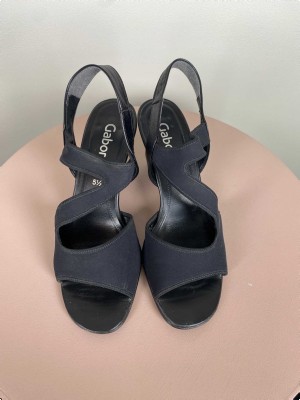 Gabor str. 38,5 <br/> sort sandal