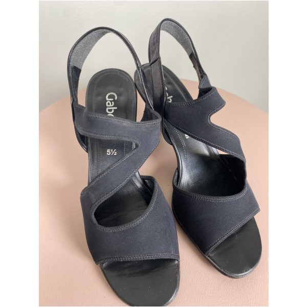 Gabor str. 38,5 <br/> sort sandal - Image 3