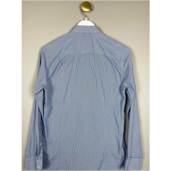 Hugo Boss str. S <br/> blåstribet skjorte, slim fit - Image 3