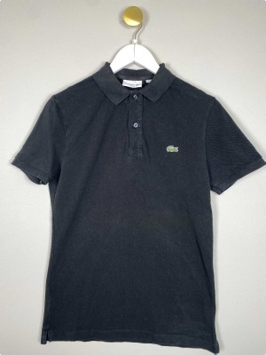 Lacoste str. S <br/> sort polo, slim fit
