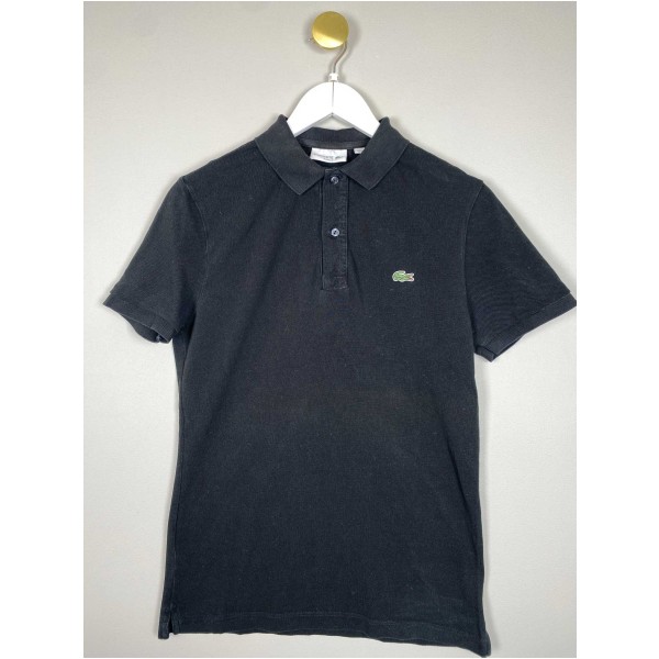 Lacoste str. S <br/> sort polo, slim fit