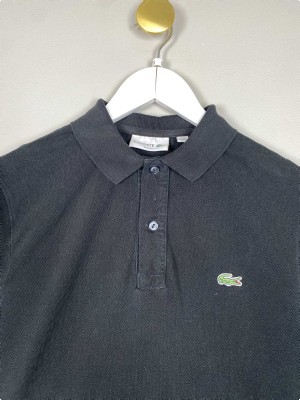 Lacoste str. S <br/> sort polo, slim fit