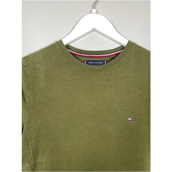 Tommy Hilfiger str. S <br/> grøn t-shirt, slim fit - Image 2