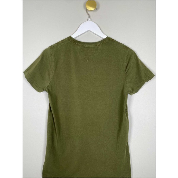 Tommy Hilfiger str. S <br/> grøn t-shirt, slim fit - Image 3