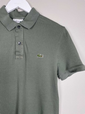 Lacoste str. XS <br/> grøn polo, slim fit