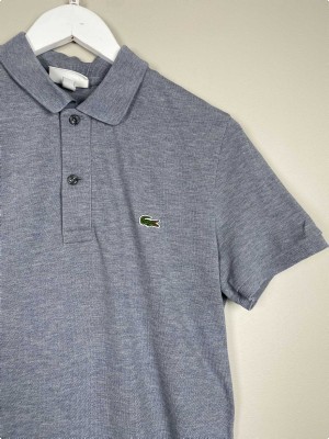 Lacoste str. XS <br/> grå polo, slim fit