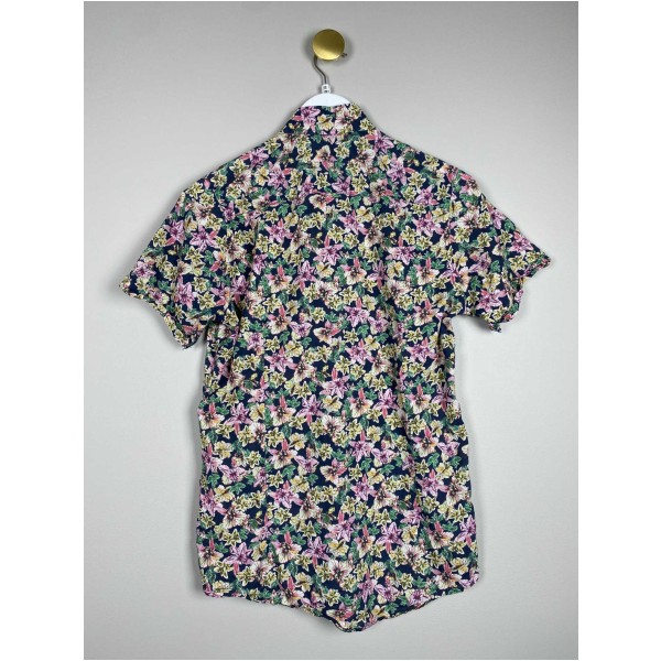 Sand str. 38 <br/> blomstret skjorte, slim fit - Image 3