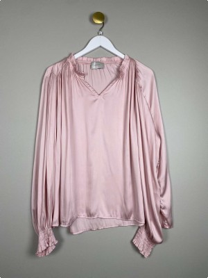 Neo Noir str. XL <br/>rosa løs bluse