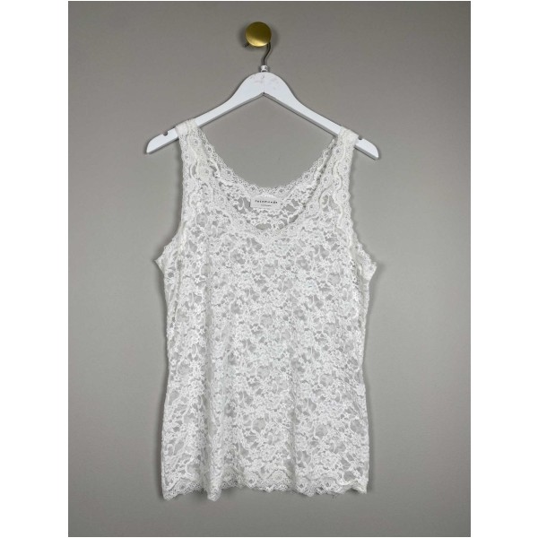 Rosemunde str. XL<br/>let top med blonder