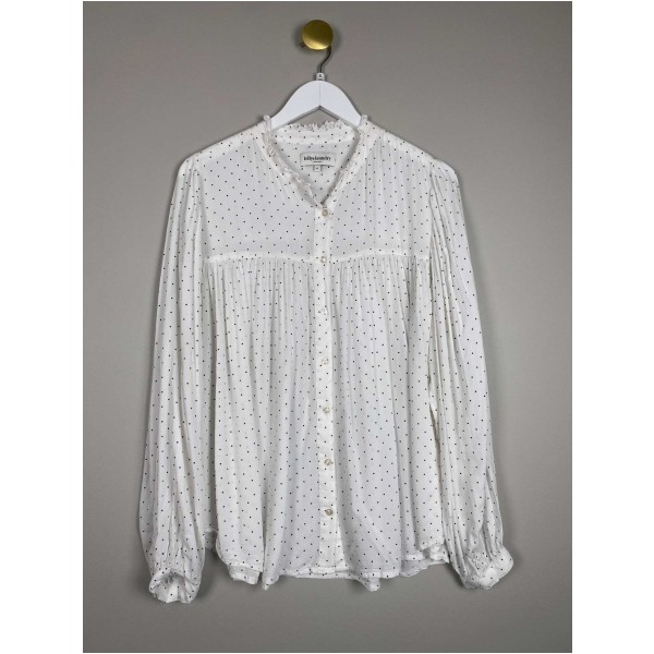 Lollys Laundry str. XL<br/>prikket bluse