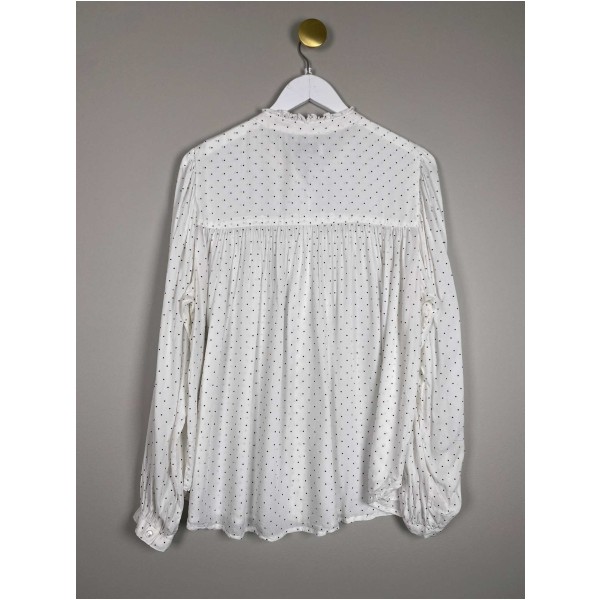 Lollys Laundry str. XL<br/>prikket bluse - Image 3