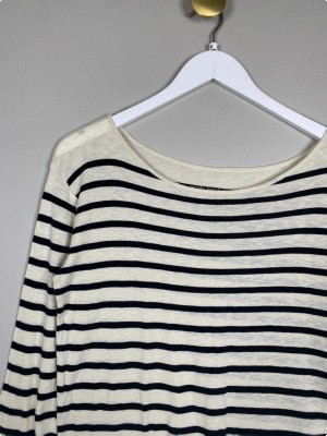 Moshi Moshi Mind str. M <br/> sortstribet bluse