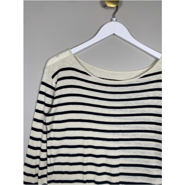 Moshi Moshi Mind str. M <br/> sortstribet bluse - Image 2