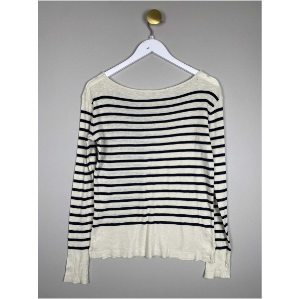 Moshi Moshi Mind str. M <br/> sortstribet bluse - Image 3
