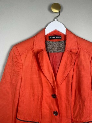Gerry Weber str. 40 <br/> rød/orange blazer