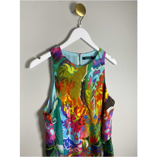 Ralph Lauren str. M <br/> farverig blomstret kjole - Image 2
