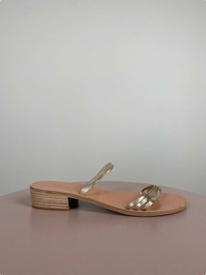 Ancient Greek Sandals str. 39 <br/> guldsandal