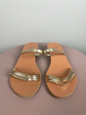Ancient Greek Sandals str. 39 <br/> guldsandal