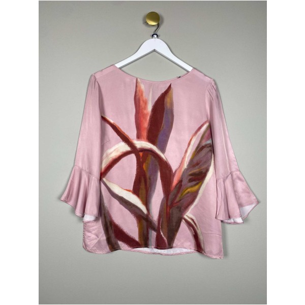 Day str. 40 <br/> pink bluse med print