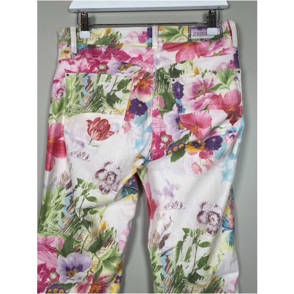 Sensational str. 38 <br/> blomstret jeans - Image 3