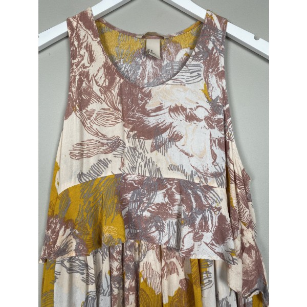 H&M str. 40 <br/> lang kjole med print - Billede 3