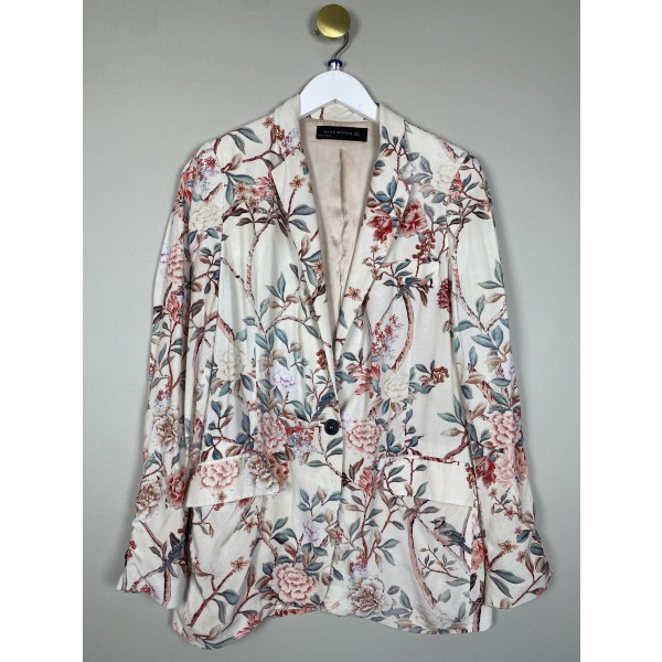 Zara women str. S <br/> blomstret blazer