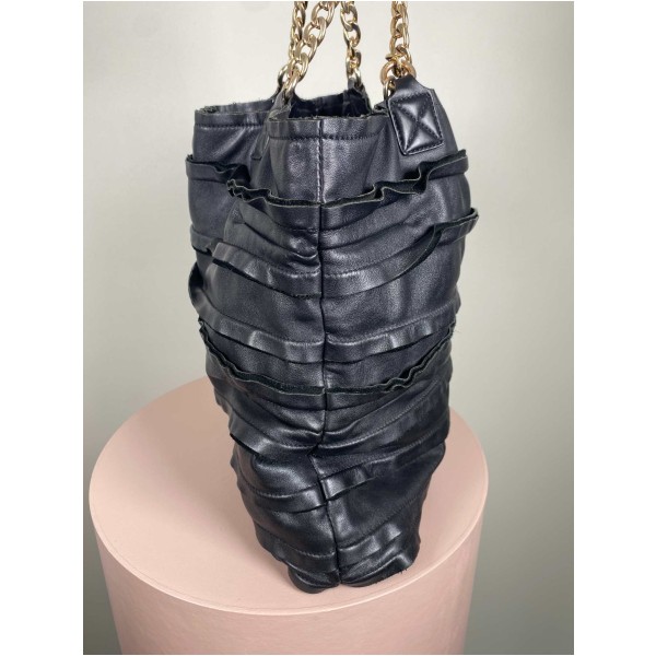 DKNY sort skuldertaske med kæde - Billede 5