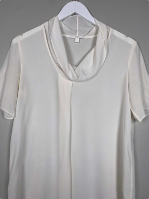 COS str. 34 <br/> hvid top i silke