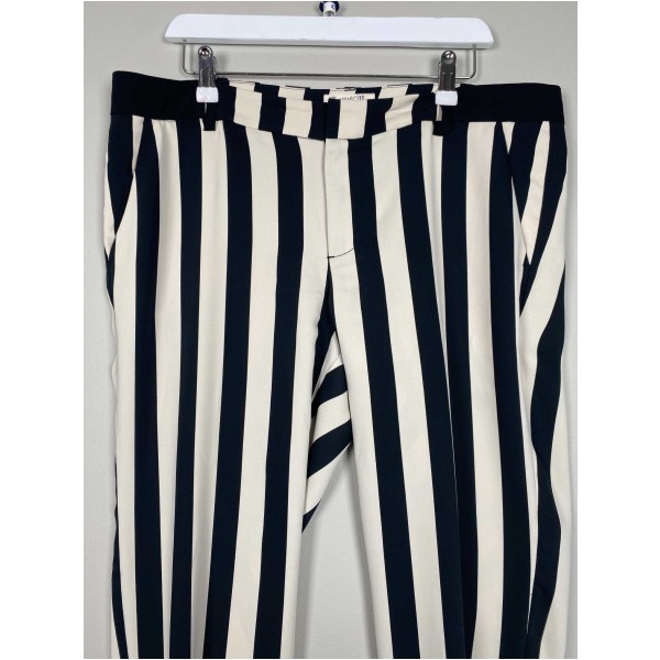 Esprit str. 42 <br/> sort- og hvid stribet bukser - Billede 2