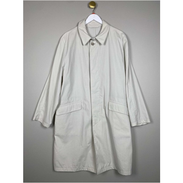 Lang beige jakke str. 50